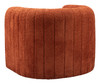 Viana Burnt Orange Steel and Polyester Accent Chair