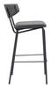 Charon Vintage Black (Set of 2) Steel and Polyurethane Barstool