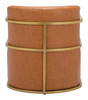 Xander Brown Steel and Polyurethane Accent Chair