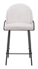 Jambi Ivory (Set of 2) Steel and Polyester Counter Stool
