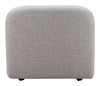 Biak Gray Poplar Wood and Polyester Middle Chair
