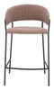 Josephine Brown (Set of 2) Steel and Polyester Counter Stool