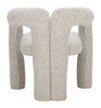 Buis Gray Pine Wood and Polyester Dining Chair