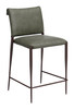 Freesia Olive Green (Set of 2) Steel and Polyurethane Counter Stool