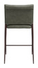 Freesia Olive Green (Set of 2) Steel and Polyurethane Counter Stool