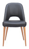 Leith Black (Set of 2) Ash Wood and Steel Dining Chair