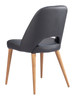 Leith Black (Set of 2) Ash Wood and Steel Dining Chair