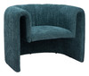 Viana Aquamarine Steel and Polyester Accent Chair