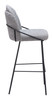 Jambi Black & White (Set of 2) Steel and Polyester Barstool