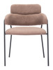 Marcel Brown (Set of 2) Steel and Polyester Dining Chair