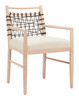 Wezly Ivory (Set of 2) Rubberwood and Polyester Dining Chair