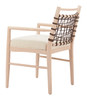 Wezly Ivory (Set of 2) Rubberwood and Polyester Dining Chair