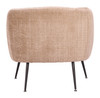 Racine Linen Beige Steel and Polyester Accent Chair