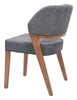 Sunobu Azure Gray & Walnut (Set of 2) Rubberwood Dining Chair