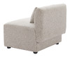 Simu Dune Greige Elm Wood and Polyester Middle Chair