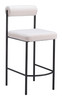 Livorno Ivory (Set of 2) Steel and Polyester Counter Stool