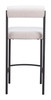 Livorno Ivory (Set of 2) Steel and Polyester Counter Stool