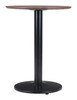 Alto Brown & Black Steel Round Bistro Table
