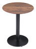 Alto Brown & Black Steel Round Bistro Table