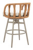 Safal Multicolor Aluminum and Polyester Swivel Barstool for Outdoor Use