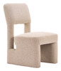 Dewey Beige (Set of 2) Rubberwood Dining Chair