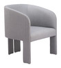 Hull Slate Gray Polyester and Polyurethane Accent Chair