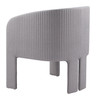 Hull Slate Gray Polyester and Polyurethane Accent Chair