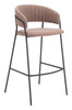 Josephine Brown (Set of 2) Steel and Polyester Barstool