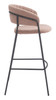 Josephine Brown (Set of 2) Steel and Polyester Barstool
