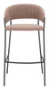 Josephine Brown (Set of 2) Steel and Polyester Barstool