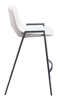 Desi White (Set of 2) Steel and Polyurethane Counter Stool