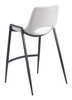 Desi White (Set of 2) Steel and Polyurethane Counter Stool