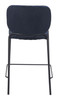 Plat Blue (Set of 2) Steel and Polyester Stackable Counter Stool