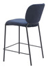 Plat Blue (Set of 2) Steel and Polyester Stackable Counter Stool