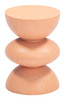 Tressa Terracotta Poly Cement Round Side Table for Outdoor Use