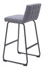 Pago Gray (Set of 2) Steel and Polyester Barstool