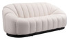 Bhutan Cream Steel and Polyester Sofa