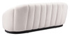 Bhutan Cream Steel and Polyester Sofa