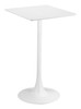 Valleta White Steel Square Bar Table