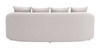 Sunny Beige Aluminum and Olefin Sofa for Outdoor Use