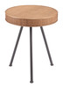 Stuart Natural Steel Round Side Table