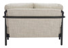 Rein Beige Aluminum and Olefin Loveseat for Outdoor Use