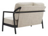 Rein Beige Aluminum and Olefin Loveseat for Outdoor Use