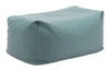 Aroz Green Olefin and Textilene Ottoman for Outdoor Use