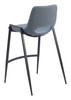 Desi Azure Gray (Set of 2) Steel and Polyurethane Counter Stool