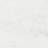Barmas White & Silver Natural Marble and Aluminum Side Table