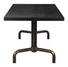 Neum Black Steel Rectangular Dining Table