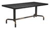 Neum Black Steel Rectangular Dining Table