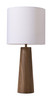 Woonari Brown Steel Solar Table Lamp with USB Port