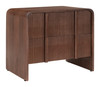 Calipso Walnut Mango Wood Rectangular Nightstand